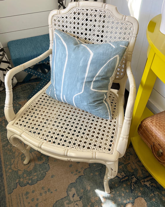 Cane and Faux Bamboo Chair - #11Z51