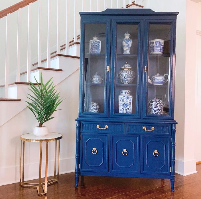 2 Piece Broyhill China Cabinet - #SR1016
