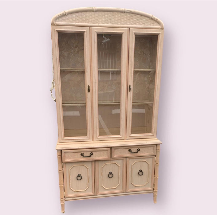 2 Piece Broyhill China Cabinet - #SR1016