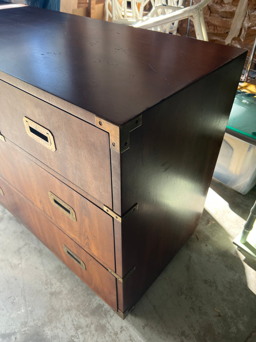 Vintage Henredon Campaign 7 Drawer Chest - #01A90