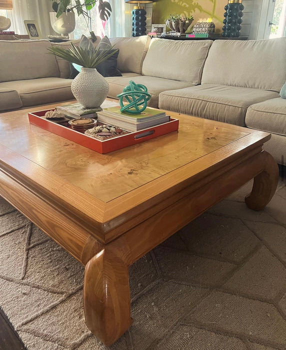 Henredon Burl Wood Ming Coffee Table - #02C02