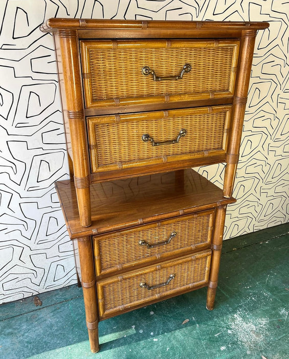 Dixie Wicker Nightstand Pair - #11Z12