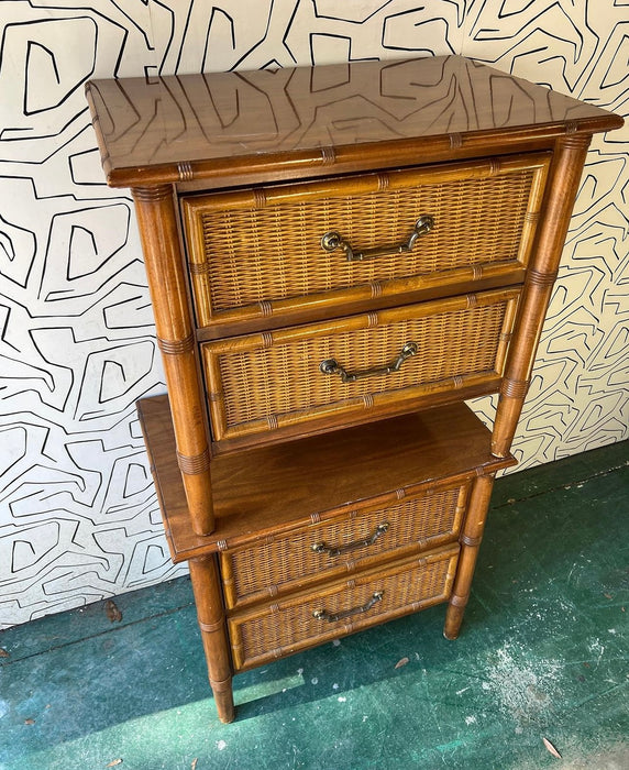 Dixie Wicker Nightstand Pair - #11Z12
