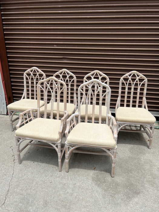 Set of 6 Henry Link Cathedral Chairs