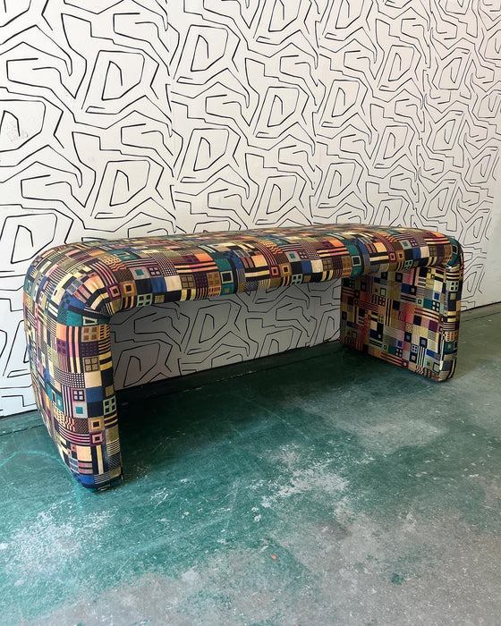 Upholstered Waterfall Bench