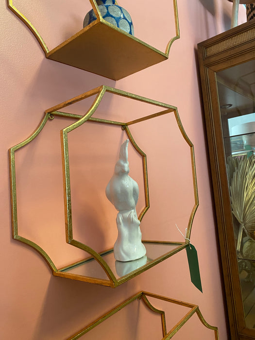 Set of 3 Gold Shelves