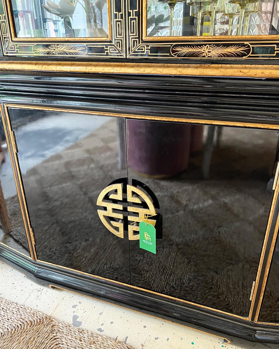 Vintage Chinoiserie China Cabinet