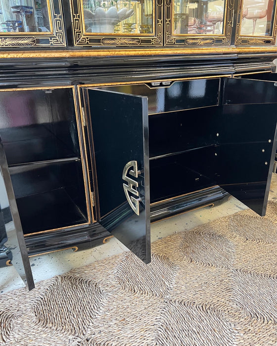 Vintage Chinoiserie China Cabinet