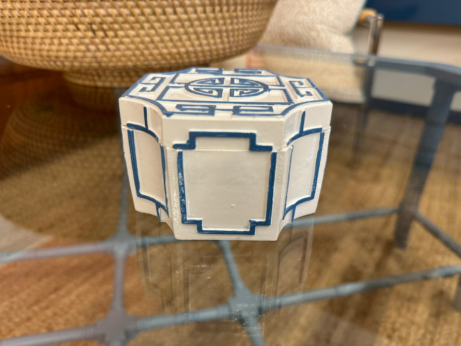 Blue and White Jewelry Box