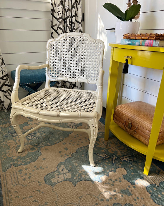 Cane and Faux Bamboo Chair - #11Z51