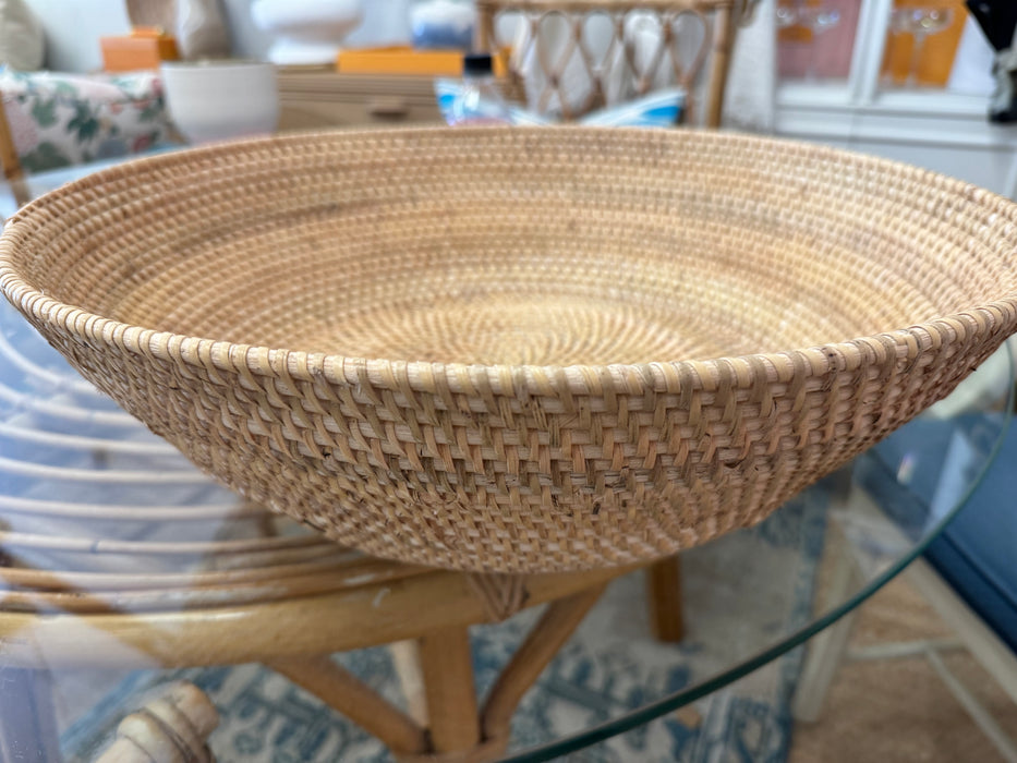 Rattan Footed Bowl