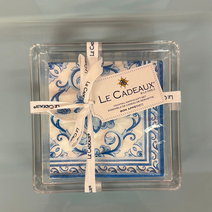 Le Cadeaux Cocktail Napkin Gift Set - Mallorca