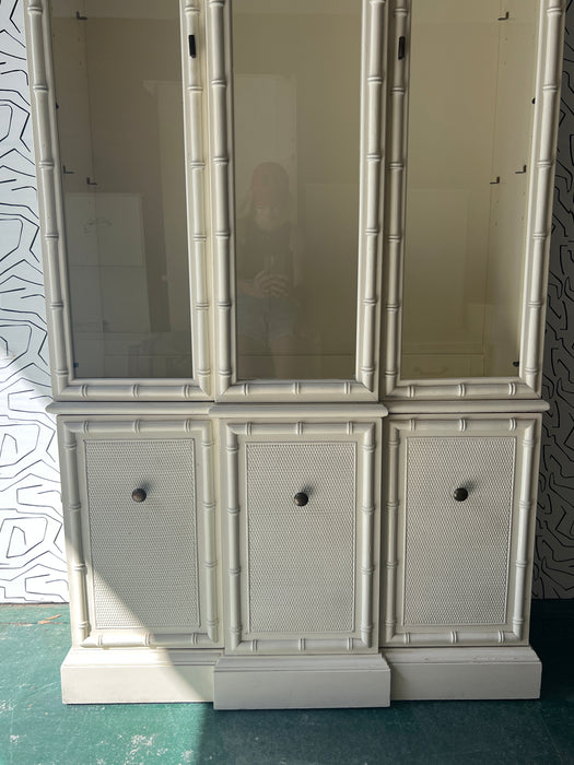 Vintage 2 Piece China Cabinet - #04L30