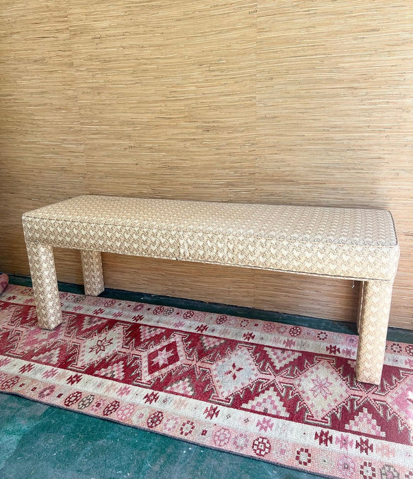 Upholstered Parsons Style Bench