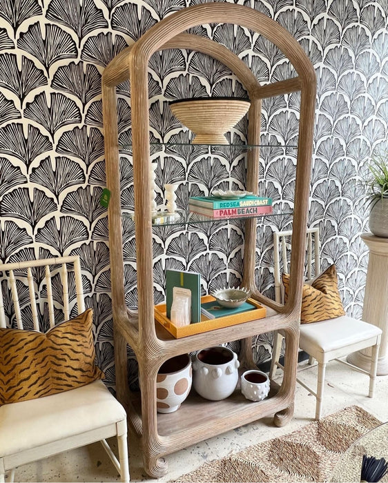 Vintage Reed Style Etagere - #03Z91