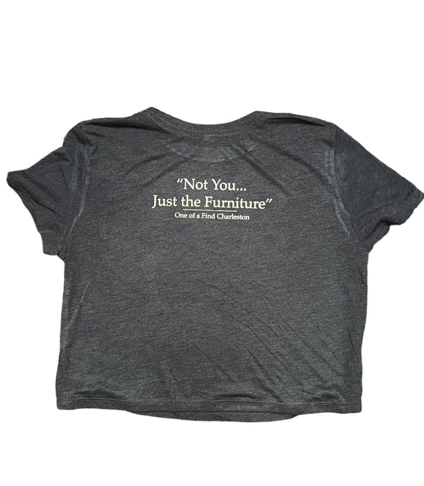 One of a Find “Not You” Cropped T-Shirt - NAVY