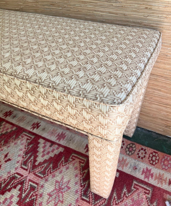 Upholstered Parsons Style Bench