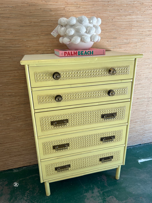 Sunny Cane 5 Drawer Chest