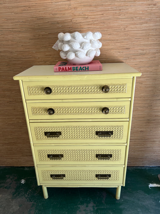 Sunny Cane 5 Drawer Chest