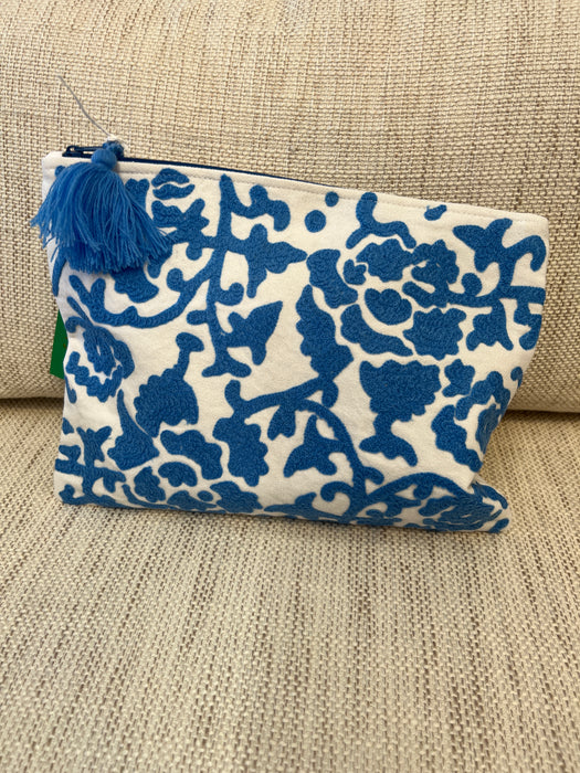 Embroidered Zip Pouch